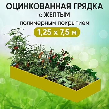 Грядка желтая (1,25 х 7,5)